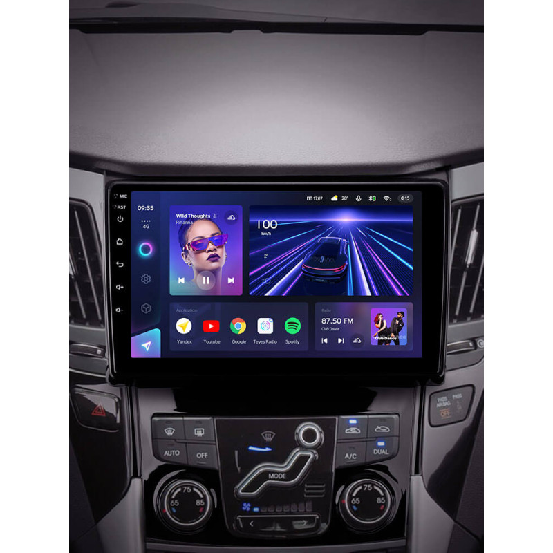 Android head unit Teyes CC3 4+64 Gb Hyundai Sonata 6 YF 2009-2014 (B) 9″