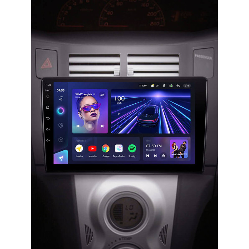Android head unit Teyes CC3 4+64 Gb Toyota Yaris XP90 2005-2012 (F1) 9″