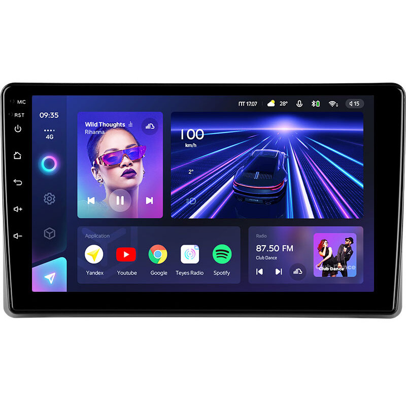 Android head unit Teyes CC3 4+64 Gb Mitsubishi L200 5 2018-2020 (F1) 9″