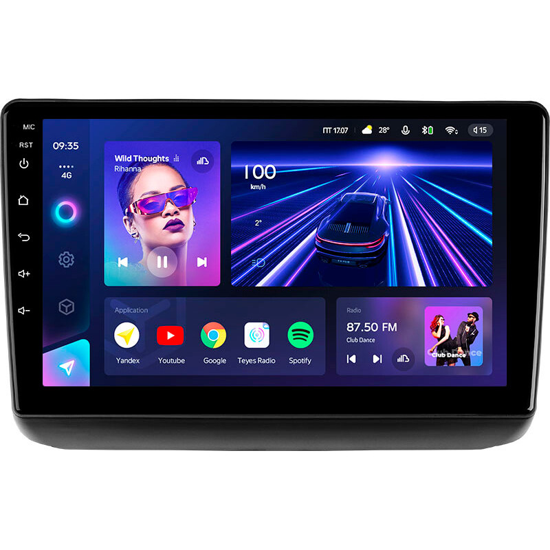 Android head unit Teyes CC3 4+64 Gb Jeep Grand Cherokee WK2 2013-2020 (F1) 9″