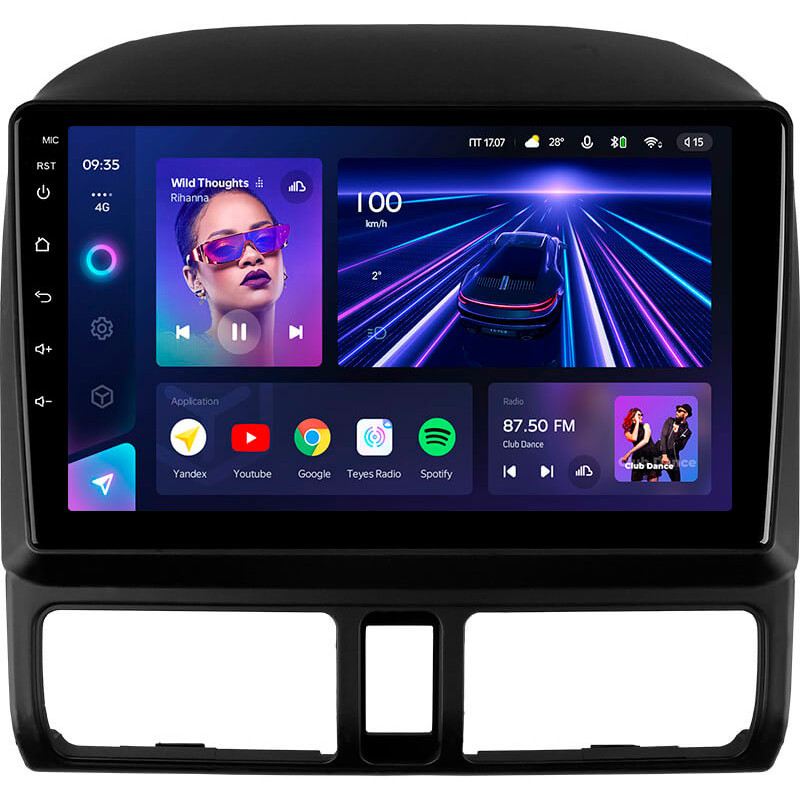 Android head unit Teyes CC3 4+64 Gb Honda CR-V 2 2001-2006 9″
