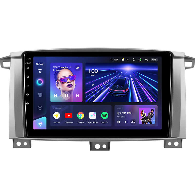 Android head unit Teyes CC3 4+64 Gb Toyota Land Cruiser LC 100-A 2002-2007 (A) 9″