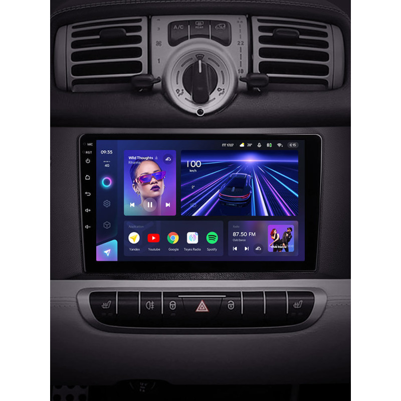 Android head unit Teyes CC3 4+64 Gb Mercedes-Benz Smart Fortwo 2 2010-2015 (F1) 9″