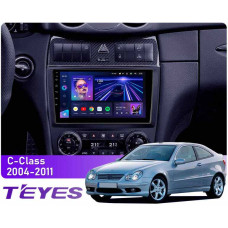 Android head unit Teyes CC3 4+64 Gb Mercedes-Benz C-Class W203 CL203 C209 A209 2004-2011 9″