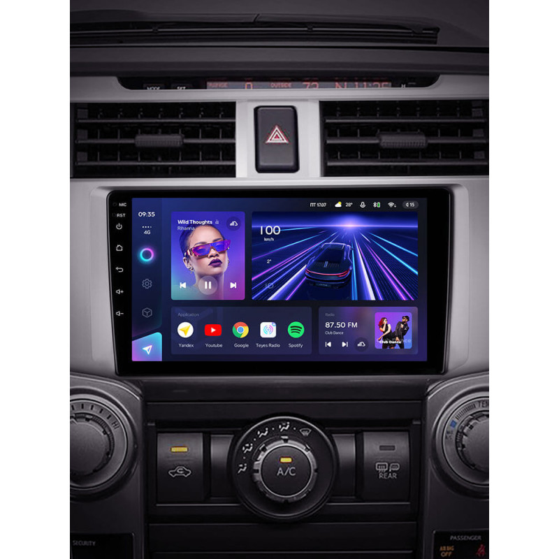 Stamm-Magnetophon Teyes CC3 4+64 GB für Toyota 4Runner 5 (N280, Baujahr 2009–2020) mit 9
