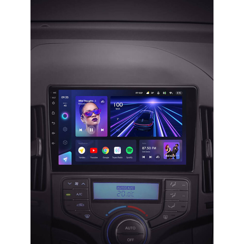 Android head unit Teyes CC3 4+64 Gb Hyundai i30 1 FD 2007-2012 (F2) 9″
