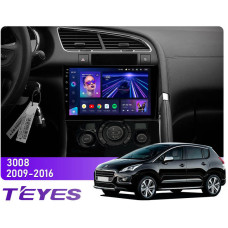 Android head unit Teyes CC3 4+64 Gb Peugeot 3008 1 2009-2016 (F2) 9″