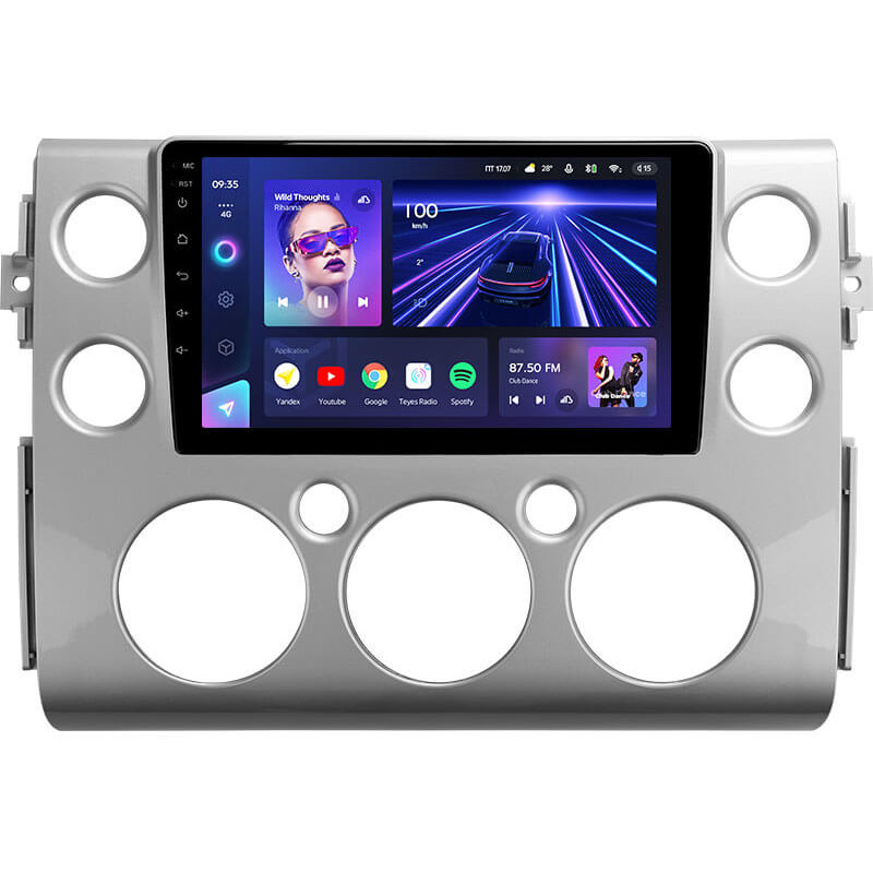 Android head unit Teyes CC3 4+64 Gb Toyota FJ Cruiser J15 2006-2020 (F1) 9″