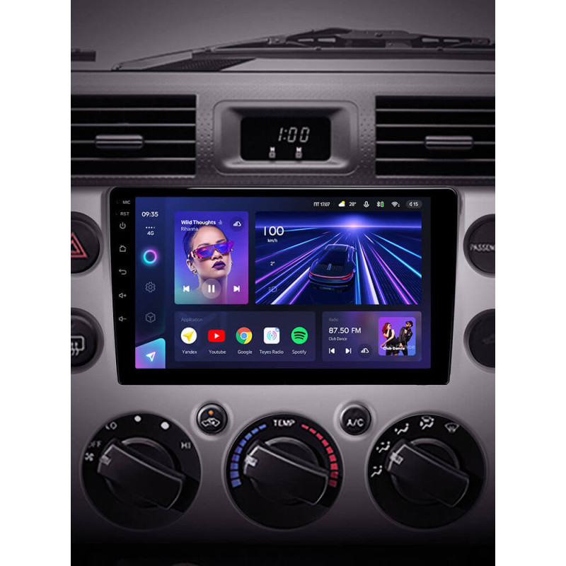 Android head unit Teyes CC3 4+64 Gb Toyota FJ Cruiser J15 2006-2020 (F1) 9″