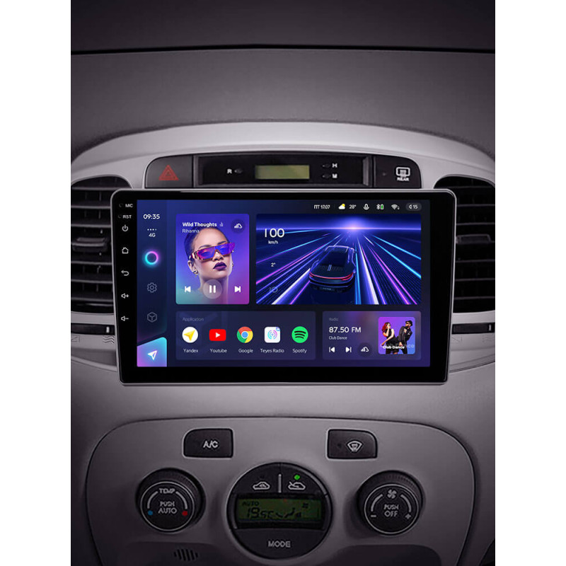 Android head unit Teyes CC3 4+64 Gb Hyundai Accent 3 2006-2011 9″