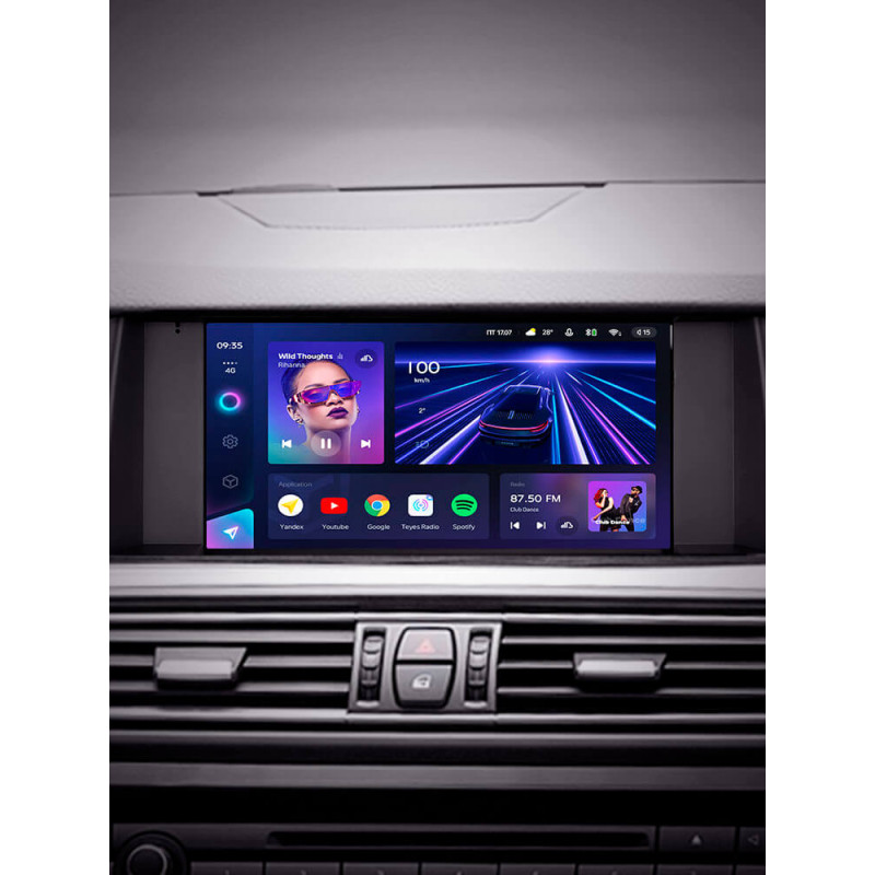 Android head unit Teyes CC3 4+64 Gb BMW 5 Series F10 F11 CIC 2009-2013 9″