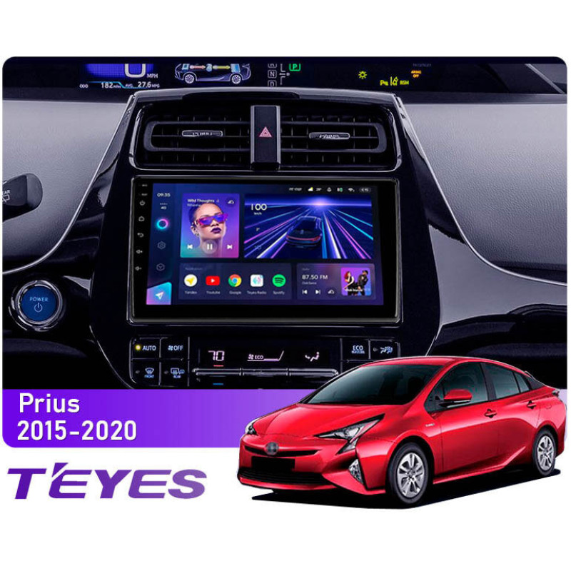 Android head unit Teyes CC3 4+64 Gb Toyota Prius XW50 2015-2020 9″