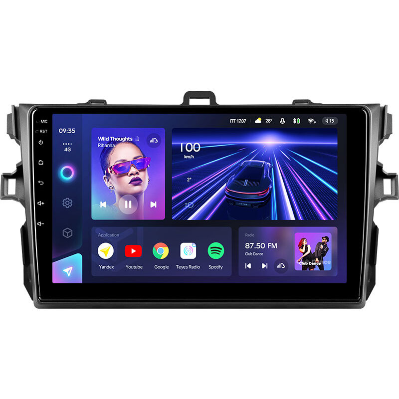 Stamm-Magnetophon Teyes CC3 4+64 GB für Toyota Corolla 10 (E140, E150) 2006–2013 (B) 9