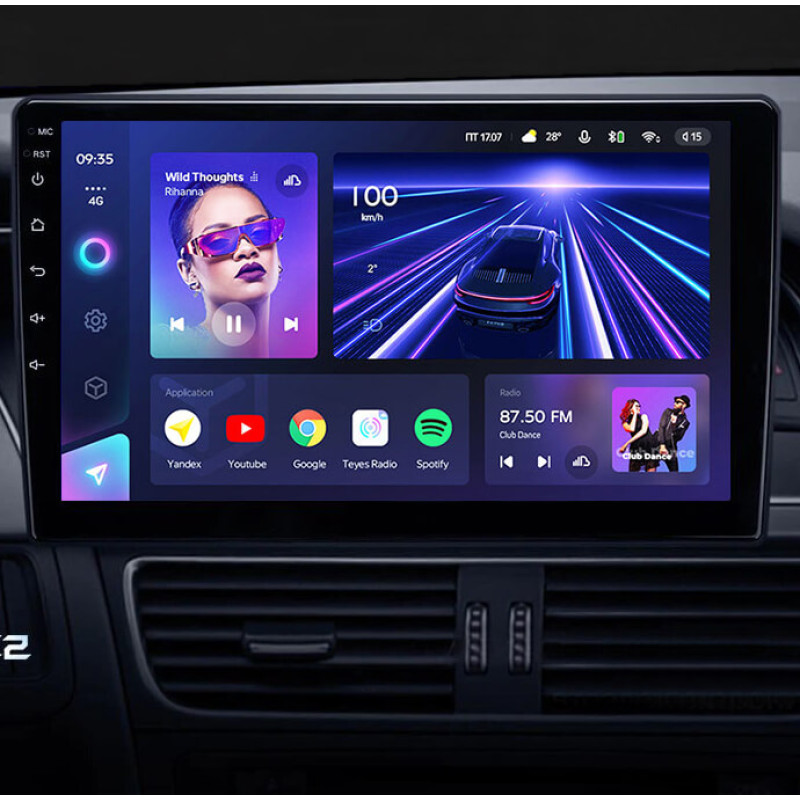 Android head unit Teyes CC3 4+64 Gb Audi A4 A5 B8 (0 Din) 2007-2015 (Can02) 10″
