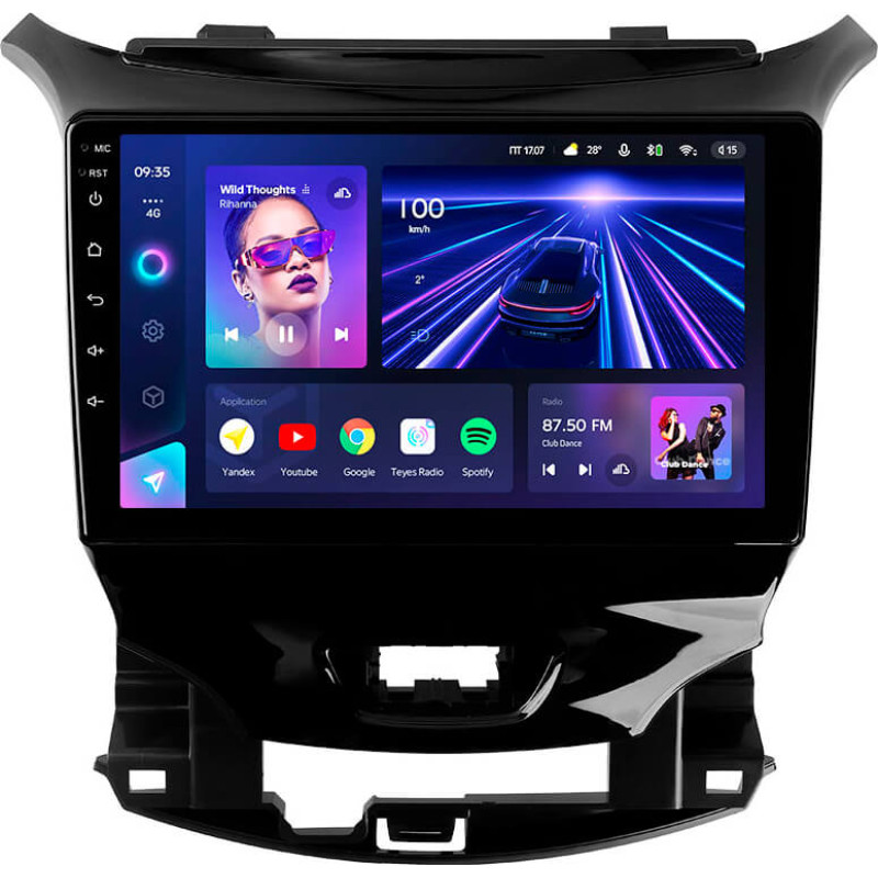 Android head unit Teyes CC3 4+64 Gb Chevrolet Cruze 2 2015-2023 9″