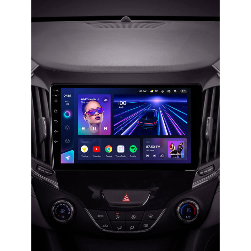 Android head unit Teyes CC3 4+64 Gb Chevrolet Cruze 2 2015-2023 9″