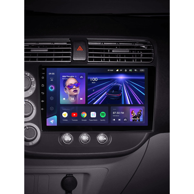 Android head unit Teyes CC3 4+64 Gb Honda Civic 7 2000-2006 9″