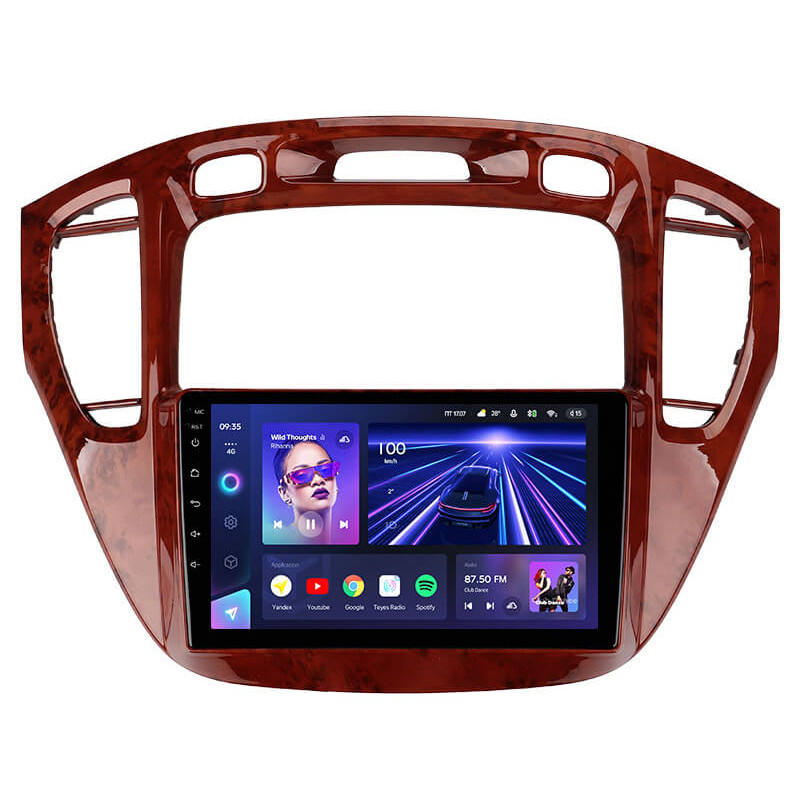 Android head unit Teyes CC3 4+64 Gb Toyota Highlander 1 XU20 2001-2007 9″