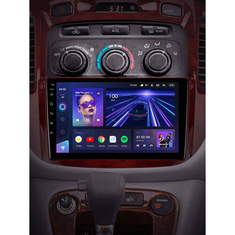 Android head unit Teyes CC3 4+64 Gb Toyota Highlander 1 XU20 2001-2007 9″
