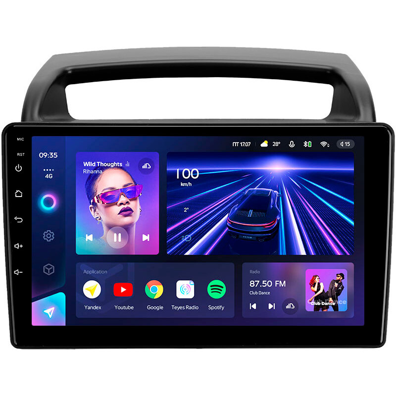 Android head unit Teyes CC3 4+64 Gb Kia Carnival VQ 2006-2014 9″