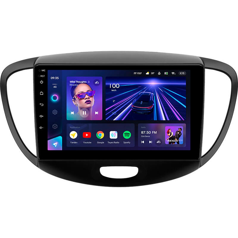 Android head unit Teyes CC3 4+64 Gb Hyundai i10 2007-2013 9″