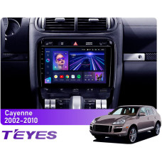 Android head unit Teyes CC3 4+64 Gb Porsche Cayenne 1 9PA 2002-2010 9″