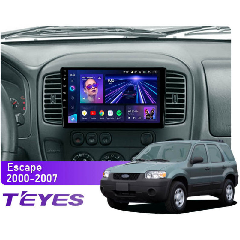 Android head unit Teyes CC3 4+64 Gb Ford Escape 1 2000-2007 9″