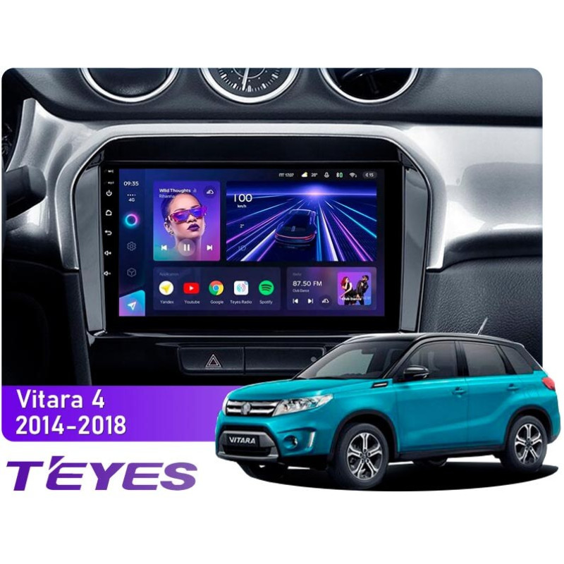 Android head unit Teyes CC3 4+64 Gb Suzuki Vitara 4 2014-2018 9″
