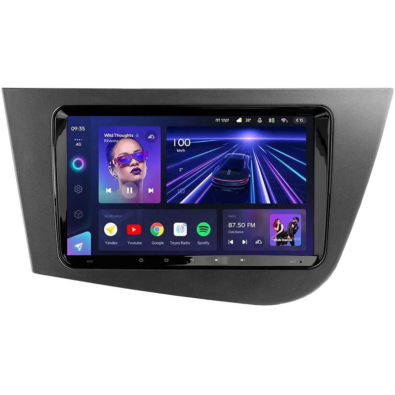 Android head unit Teyes CC3 4+32 Gb Seat Leon 2 2005-2012 (PQ) (F1) 9"