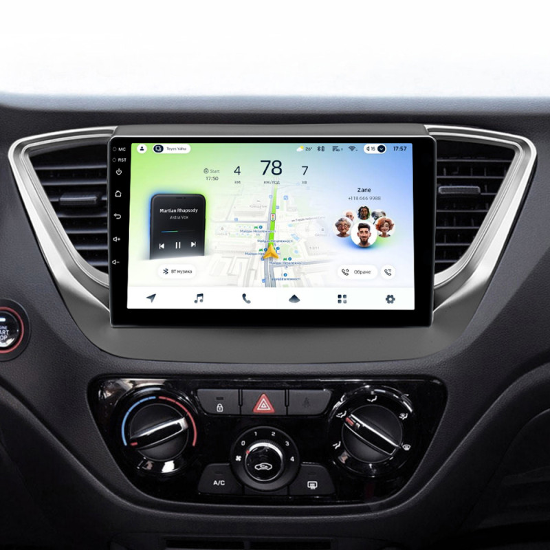 Android head unit Teyes CC4L 4+64 Gb Hyundai Solaris 2 2017-2020 (A) 9"