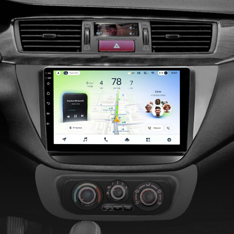 Android head unit Teyes CC4L 4+64 Gb Mitsubishi Lancer 9 CS 2000-2010 9"