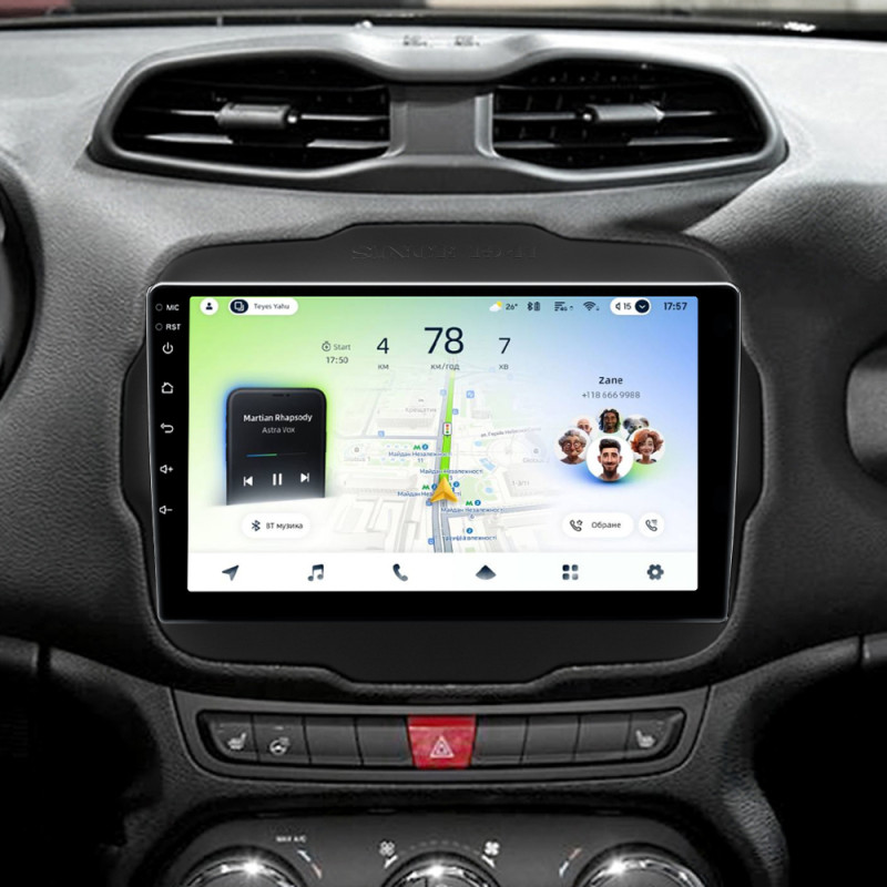 Android head unit Teyes CC4L 6+64 Gb Jeep Renegade 2014-2018 9"