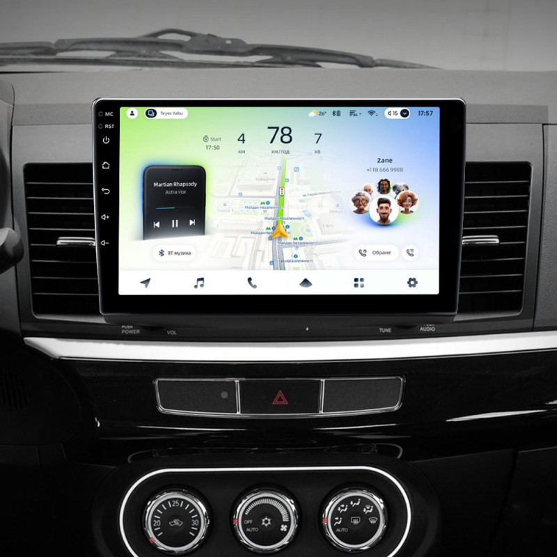 Android head unit Teyes CC4L 6+64 Gb Mitsubishi Lancer 10 CY 2007-2012 (A) 10"