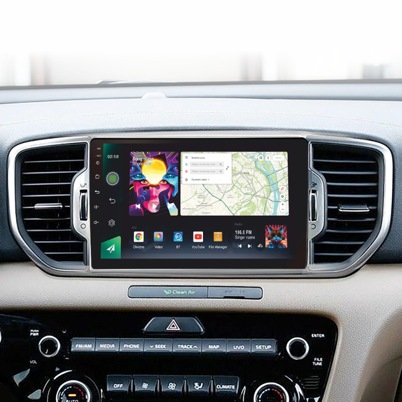 Stacja głośnikowa SIGMA PRO 9464 ANDROID 12 4+64 GB 4G DSP Kia Sportage 4 QL 2016–2018 (A) 9