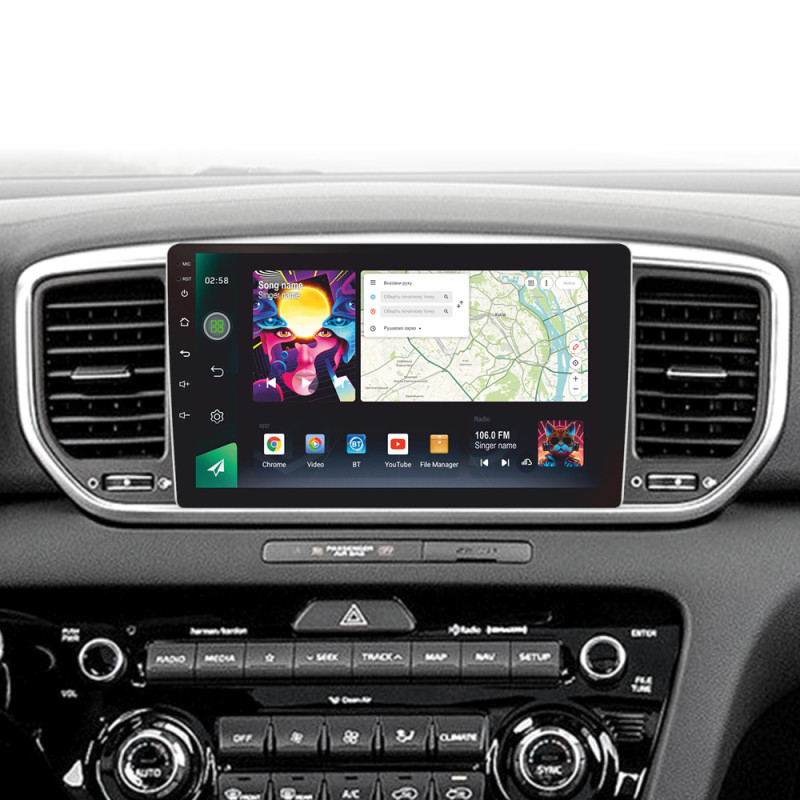 Android head unit SIGMA PRO 9464 ANDROID 12 4+64 Gb 4G DSP Kia Sportage 4 QL 2018-2022 (B) 9"