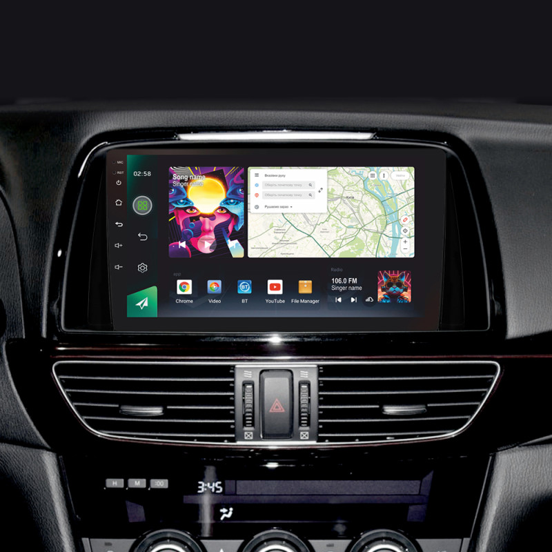 Android head unit SIGMA PRO 9464 ANDROID 12 4+64 Gb 4G DSP Mazda 6 Atenza 3 GJ 2012-2015 (B) 9"