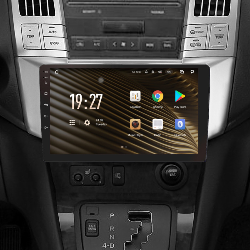 Android head unit SIGMA S9464 ANDROID 12 4+64 Gb 4G DSP Lexus RX300 RX330 RX350 RX400H Toyota harrier 2003-2009 9"
