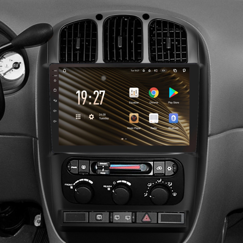 Štátní magnetofon SIGMA S10464 ANDROID 12 4+64 GB 4G DSP pro Dodge Caravan 4, Chrysler Voyager RG, RS, Town & Country RS (2000–2007, typ B), 10