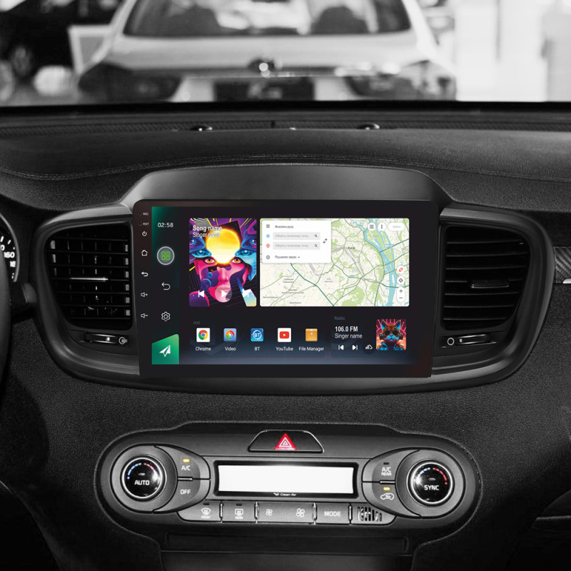 Android head unit SIGMA PRO 10464 ANDROID 12 4+64 Gb 4G DSP Kia Sorento 3 2014-2017 (B) 10"