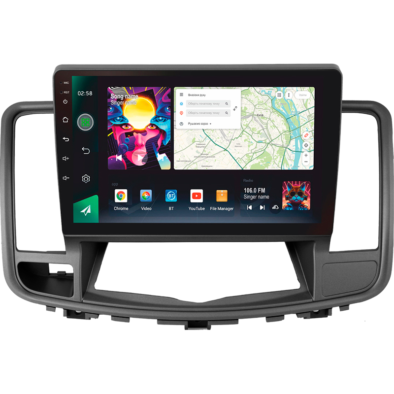 Android head unit SIGMA PRO 10464 ANDROID 12 4+64 Gb 4G DSP Nissan Teana J32 2008-2013 (B) 10"