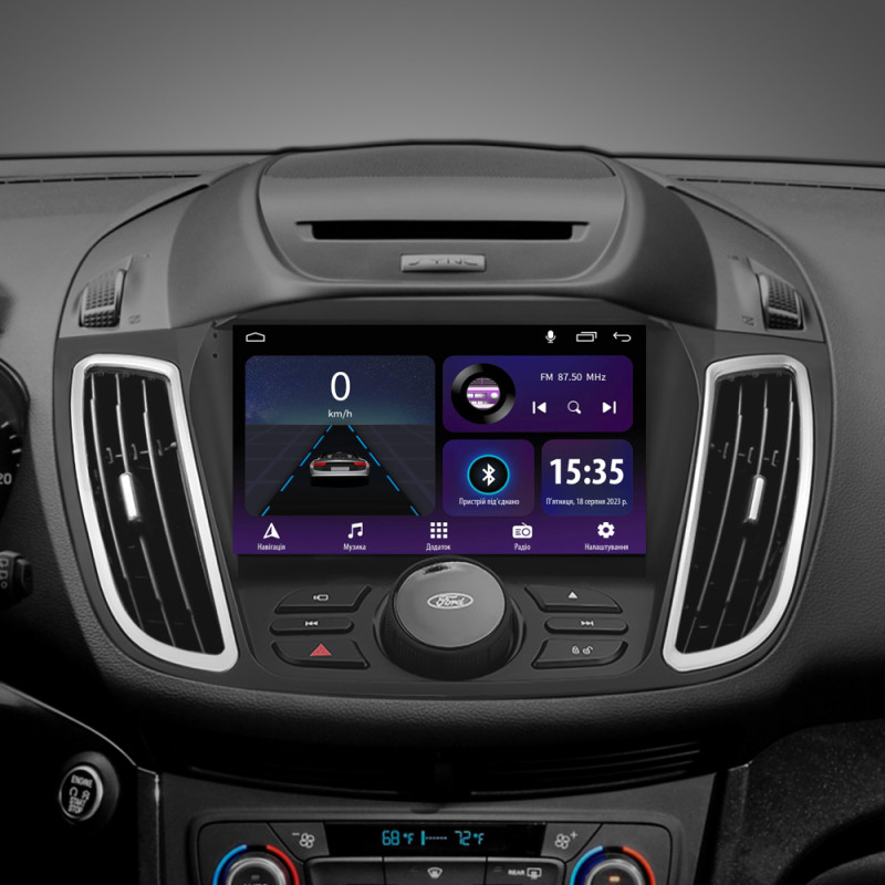 Android head unit SIGMA E9232 ANDROID 10 2+32 Gb Ford Kuga 2 Escape 3 2012 - 2019 (B) 9" (buttons) (L2)