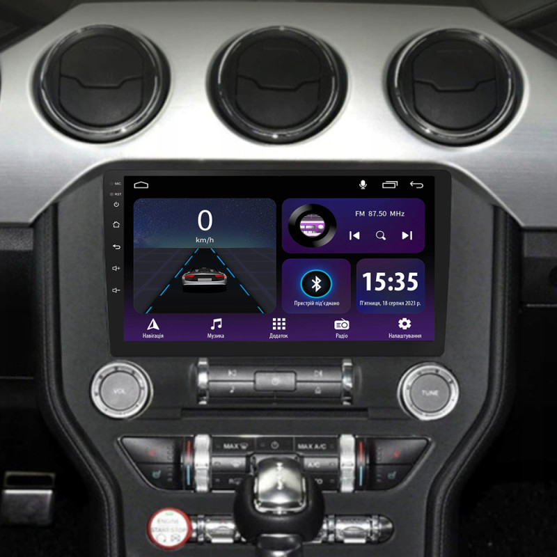 Android head unit SIGMA E9232 ANDROID 10 2+32 Gb Ford Mustang VI S550 (F2) 2014-2023 9" (L2)