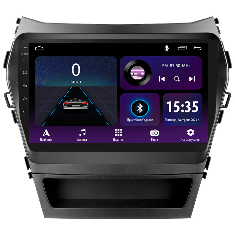 Android head unit SIGMA E9232 ANDROID 10 2+32 Gb Hyundai Santa Fe 3 2013-2016 (B) 9"