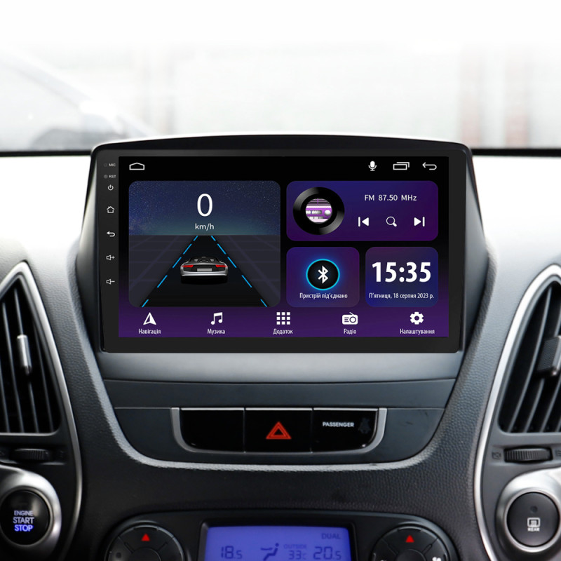 Android head unit SIGMA E9232 ANDROID 10 2+32 Gb Hyundai Tucson 2 LM IX35 2009-2015 (C) 9" (L1)