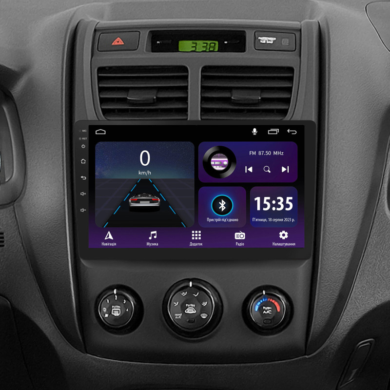 Android head unit SIGMA E9232 ANDROID 10 2+32 Gb Kia Sportage 2 2007-2009 9"
