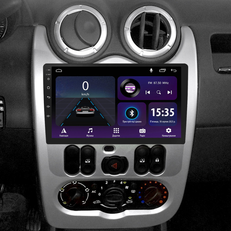 Android head unit SIGMA E9232 ANDROID 10 2+32 Gb Renault Logan 1 2010-2016 (CAN BUS) 9" (L2)
