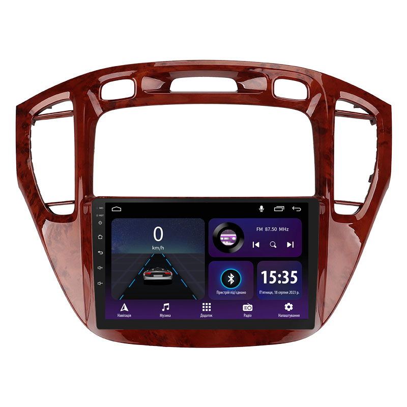 Android head unit SIGMA E9232 ANDROID 10 2+32 Gb Toyota Highlander 1 XU20 2001-2007 9" (L1)