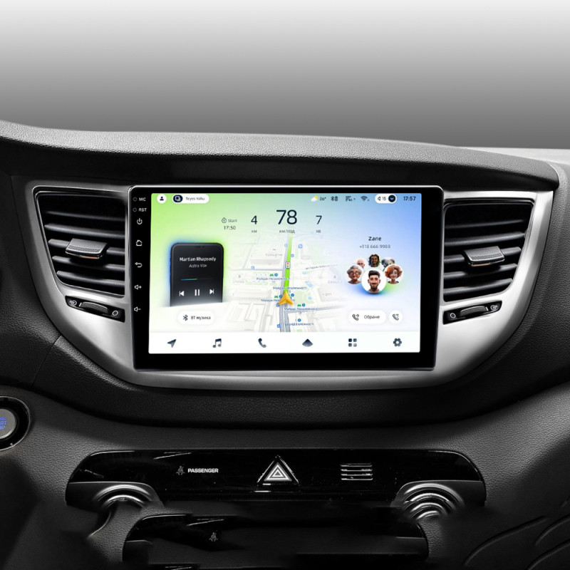 Android head unit Teyes CC4L 4+64 Gb Hyundai Tucson 3 2015-2018 (B) 9"