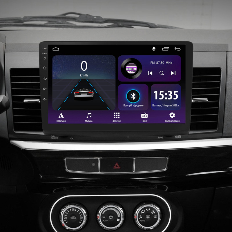 Android head unit SIGMA E10232 ANDROID 10 2+32 Gb Mitsubishi Lancer 10 CY 2007-2012 (A) 10"
