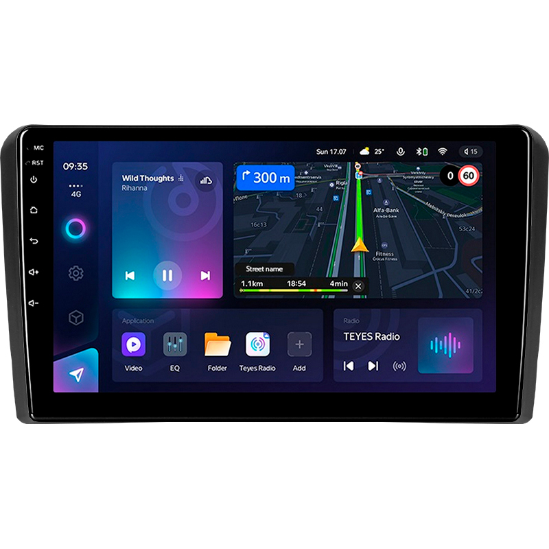 Android head unit Teyes CC3L 4+32 Gb Audi A3 2 8P 2003-2013 S3 2 2006-2012 RS3 1 2011-2012 9"